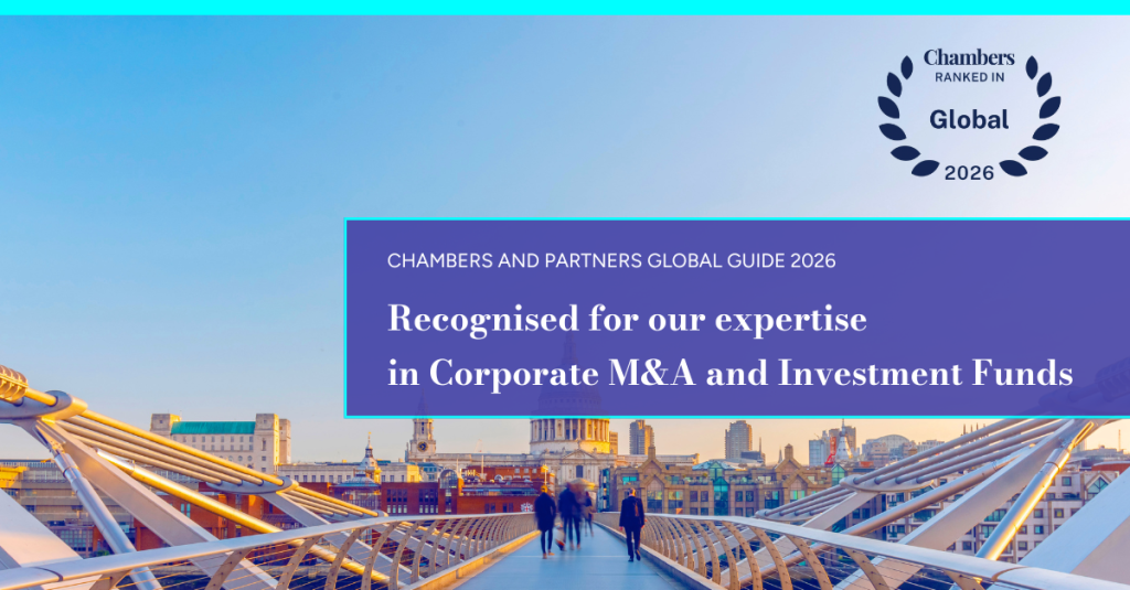 Global recognition in Corporate M&A and in Investment Funds